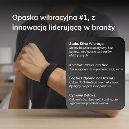 RiseWell Pro | Budzik Wibracyjny na Nadgarstek