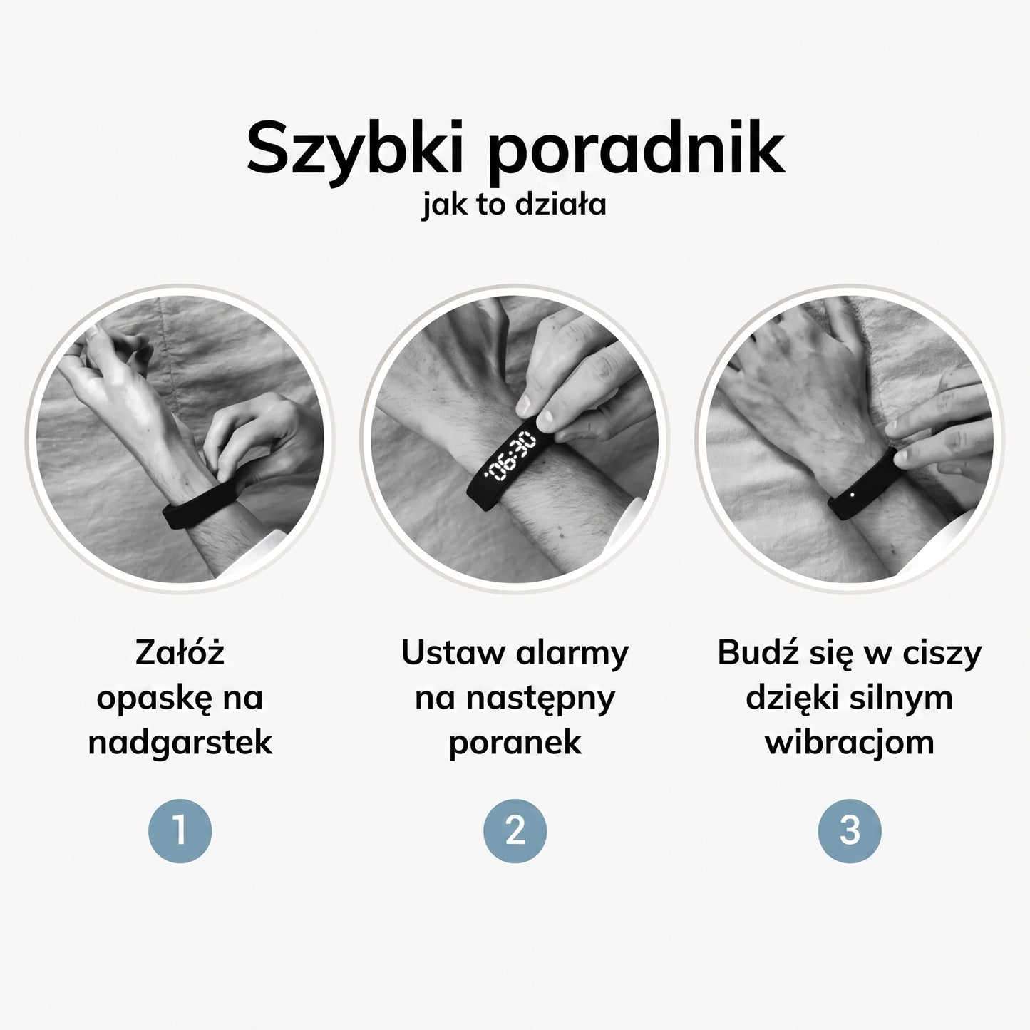 RiseWell Pro | Budzik Wibracyjny na Nadgarstek
